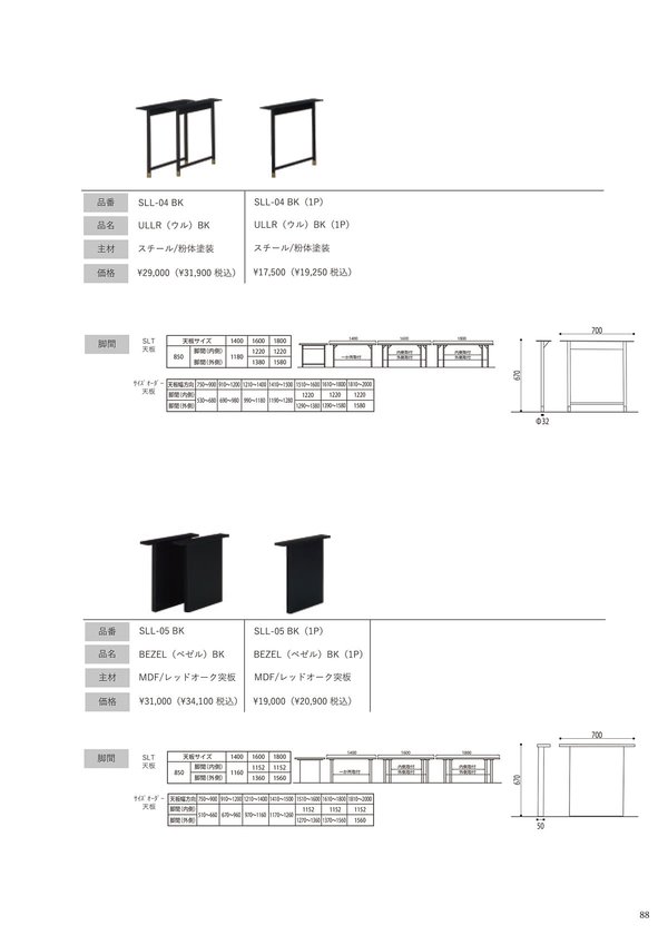 SATTシリーズ アクルテック塗装天板 モルタル調のカタログ画像-4