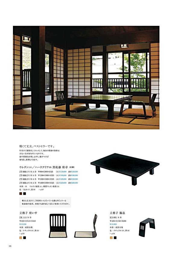 立格子 脇息 KS-001のカタログ画像-2