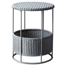 やまちゃん　貝塚伊吹希少特大サイズ　サイドテーブル SAKUサイドテーブル SK-003 SR｜かねみつ漆器店の屋外テーブル