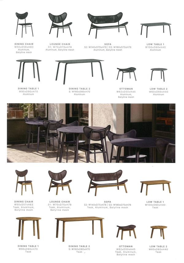 アルコナ ダイニングテーブル1 チークのカタログ画像-2