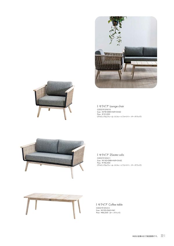 セラピア ラウンジチェア O2021913INI10のカタログ画像-1