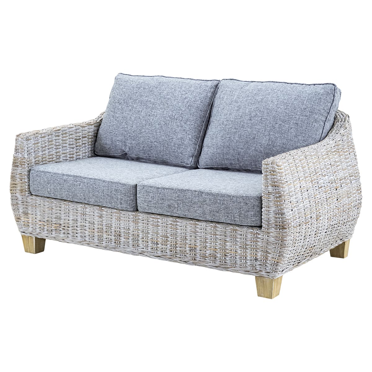 Newポイントサーフソファ ホワイトウォッシュ 2人掛け L200926C29 2P-画像1