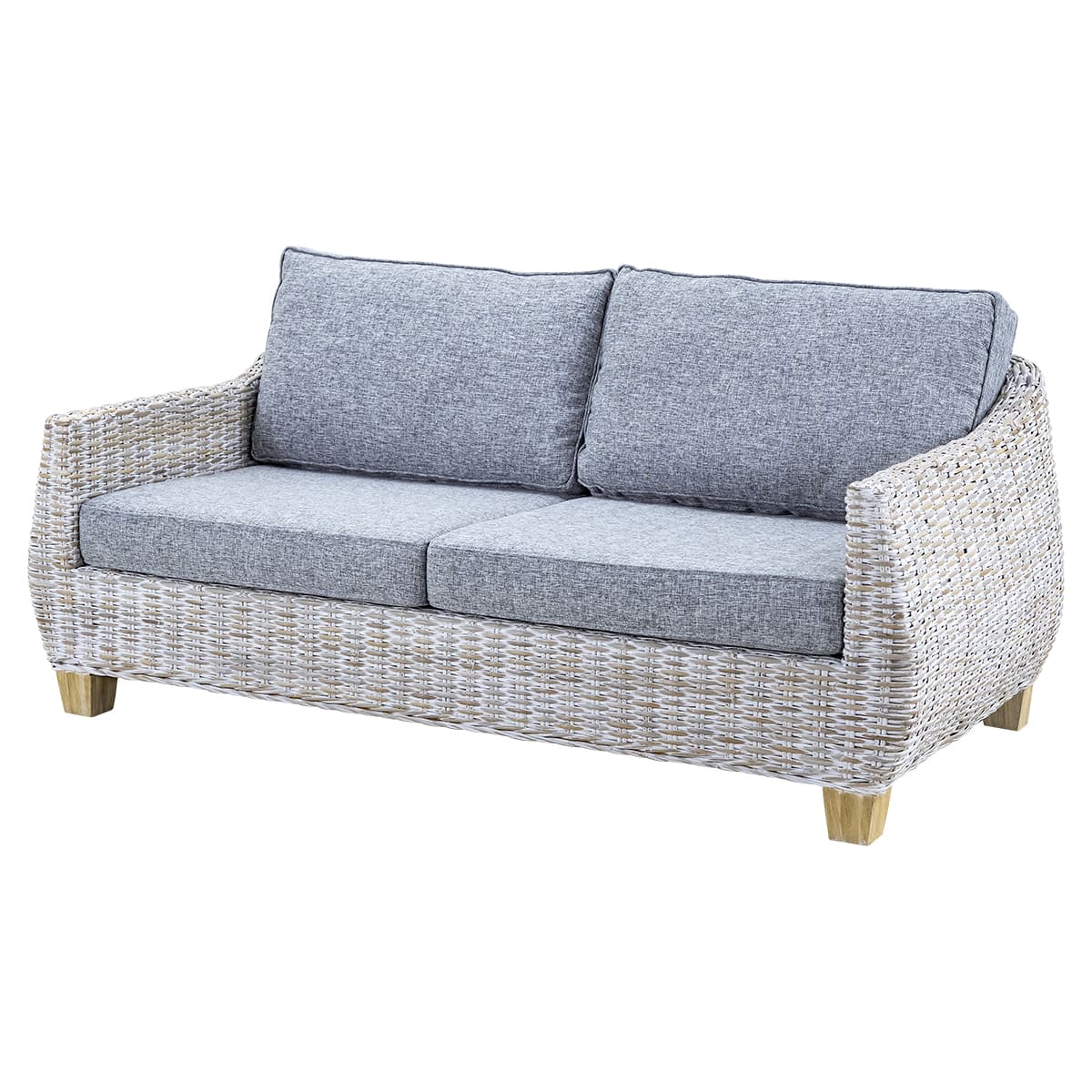 Newポイントサーフソファ ホワイトウォッシュ 3人掛け L200926C29-画像1