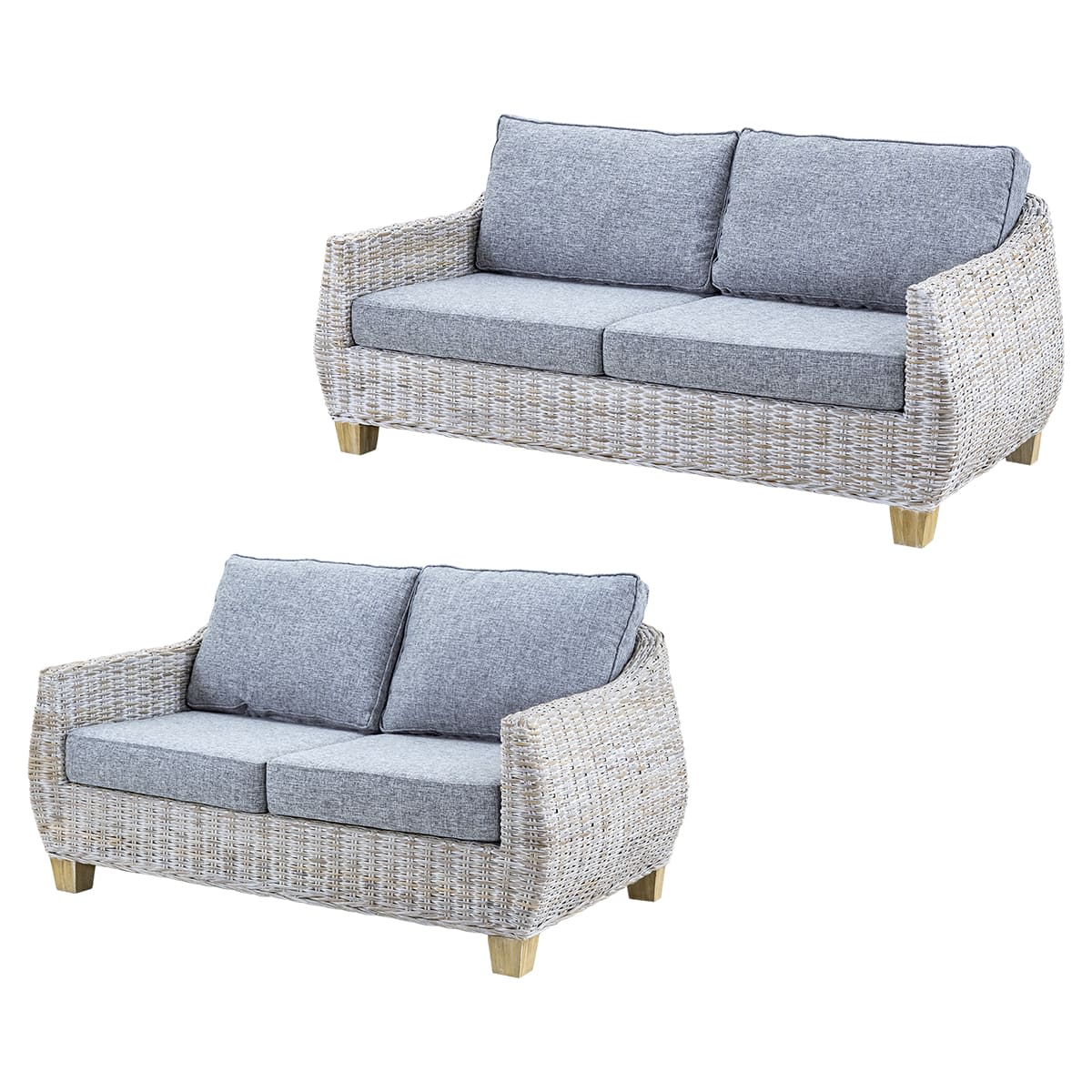 Newポイントサーフソファ ホワイトウォッシュ-画像1