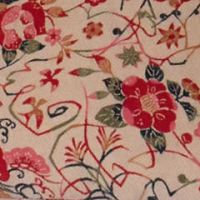 紅型草花(ベージュ)