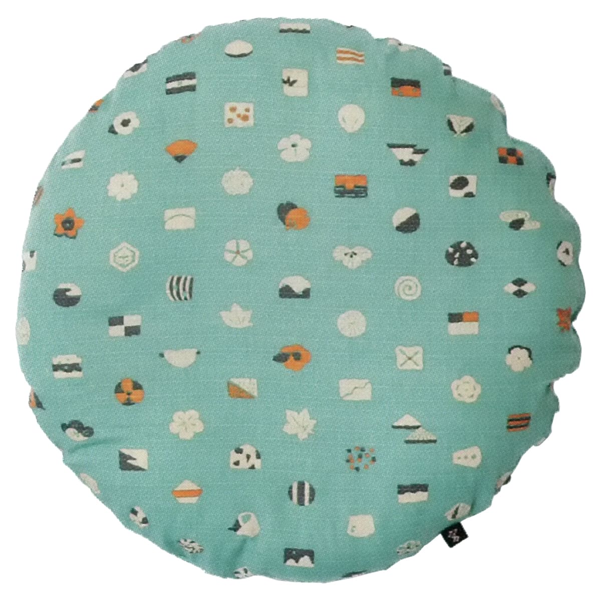 円座布団 柄 お菓子 φ47-画像1