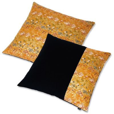 西陣の紋織 草花 小座布団 45×45