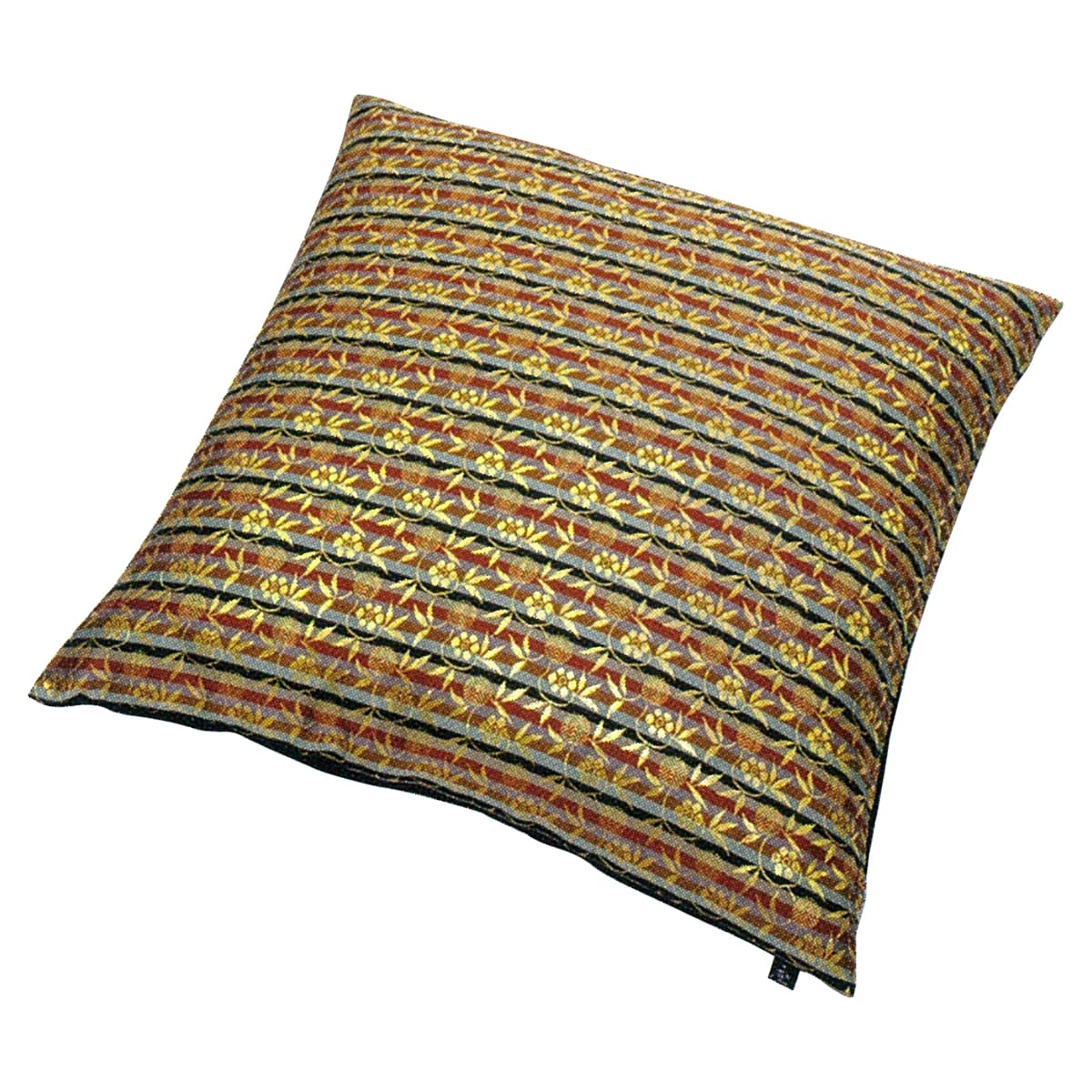 西陣の紋織2 古代横段 座布団 50×50-画像1