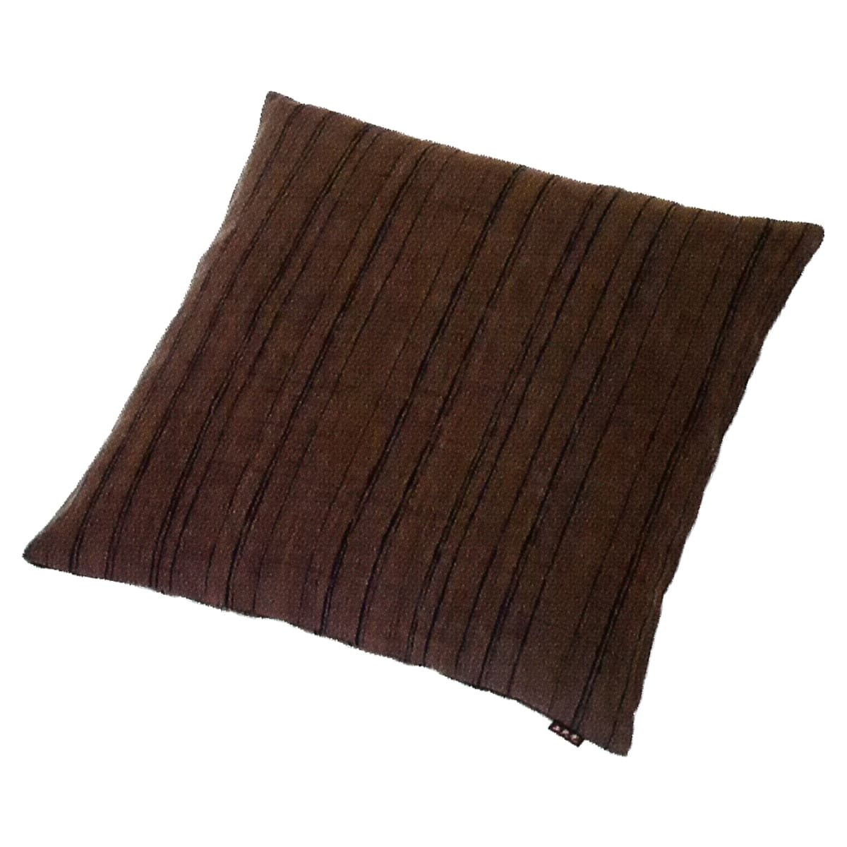 墨柿かさね染 縞 小座布団 45×45-画像1