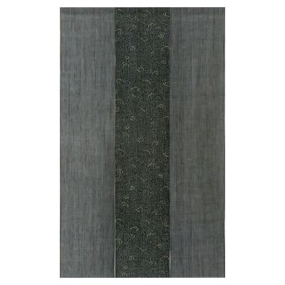 墨先染 のれん 巻雲 三連（墨） NKH0131KS