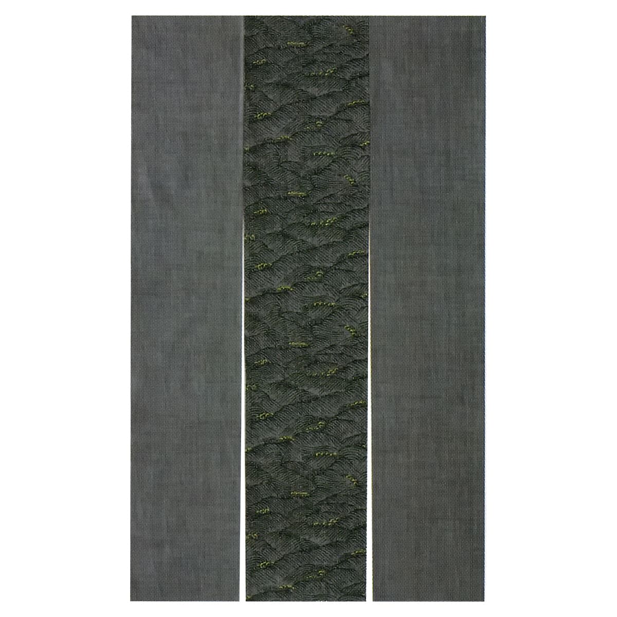 墨先染 のれん 白浪 三連（墨） NKH1015KS-画像1