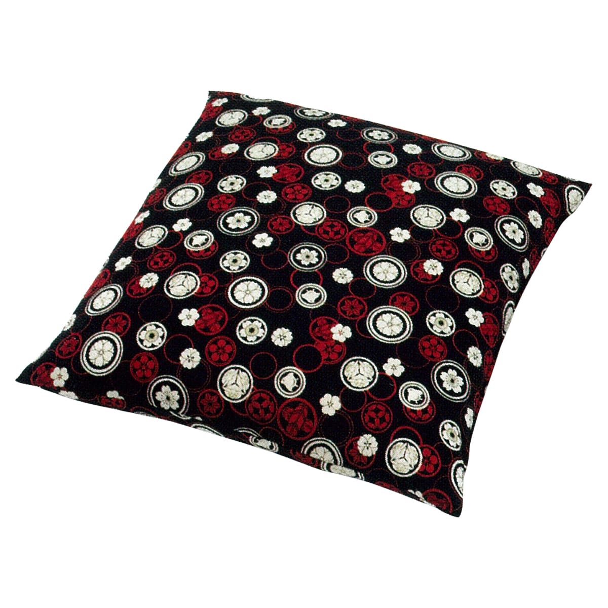 紬 花鳥紋 座布団 65×69｜工夫庵