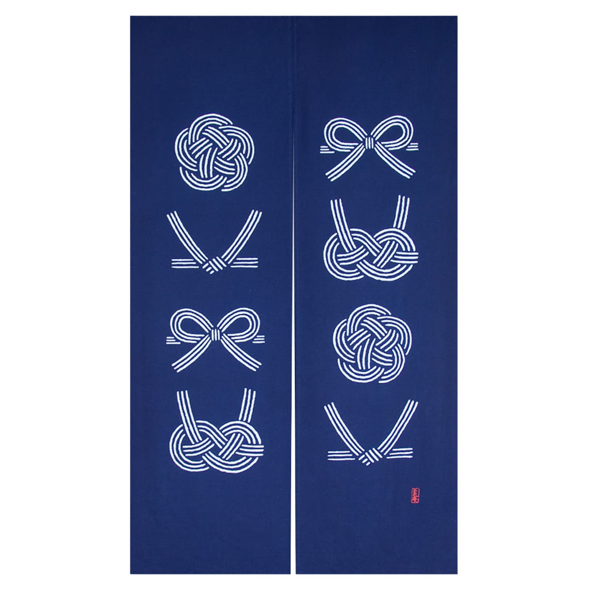 藍染のれん 水引（藍） NID3027BI-画像1