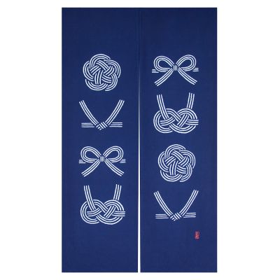 藍染のれん 水引（藍） NID3027BI