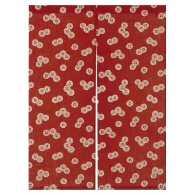 柄おぼろ のれん 傘松（赤茶） NOD8032AT