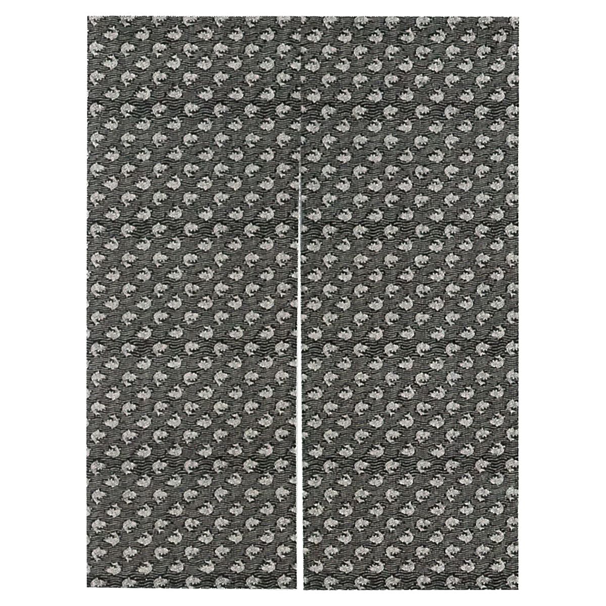 柄おぼろ のれん 荒磯（黒ねず） NOD8042KN-画像1