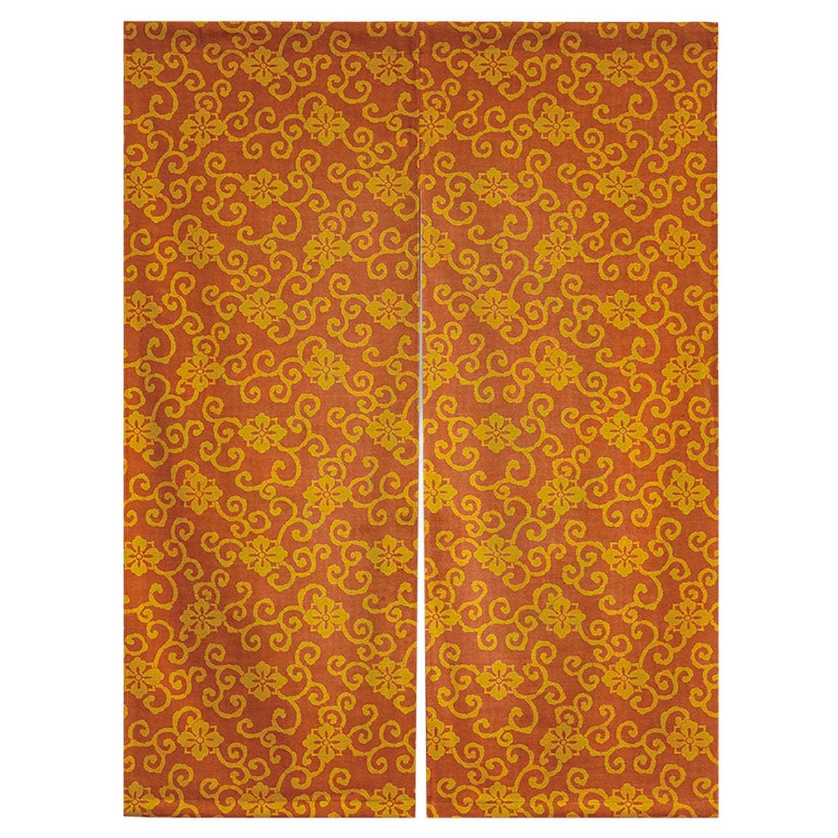 柄おぼろ のれん 花菱唐草（あかね） NOD8072AK-画像1