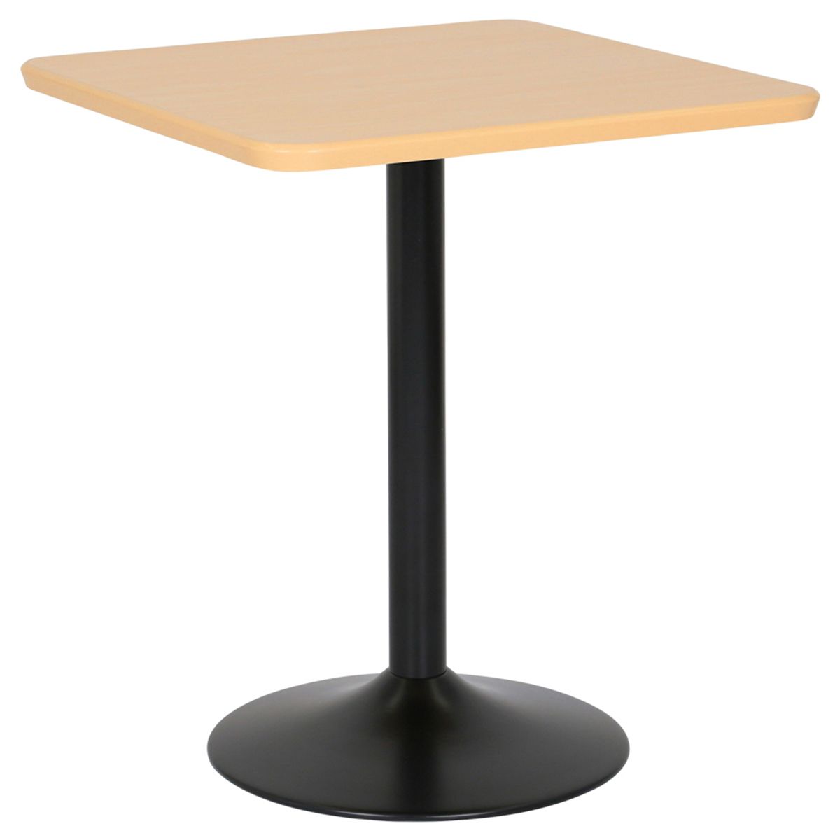 カフェテーブル ブラック円盤脚-画像1