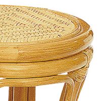 スツール 籐 R-48-52／R-48-54」龍門堂（木の匠）のスツール