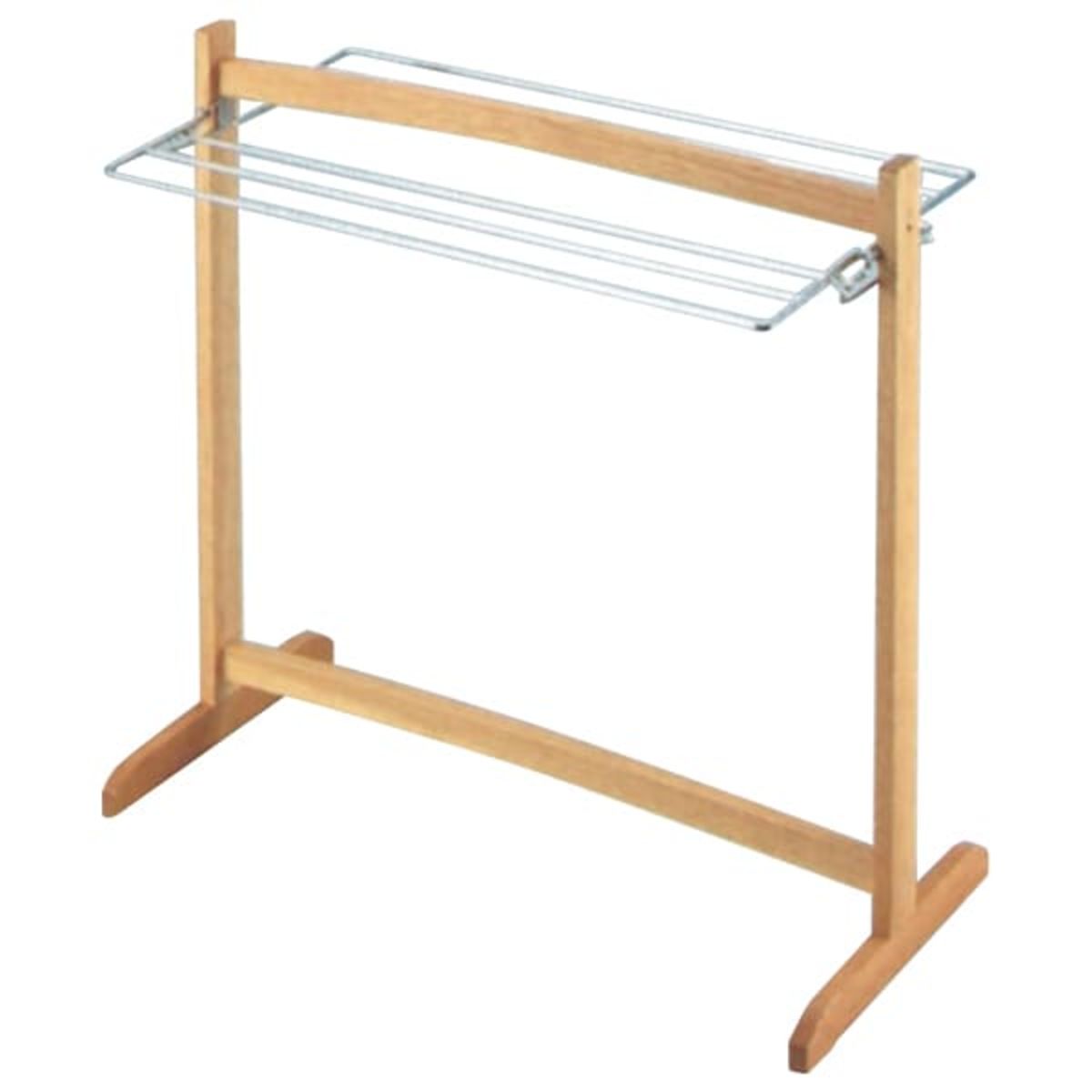 白木バスタオルハンガー R-23-24-画像1