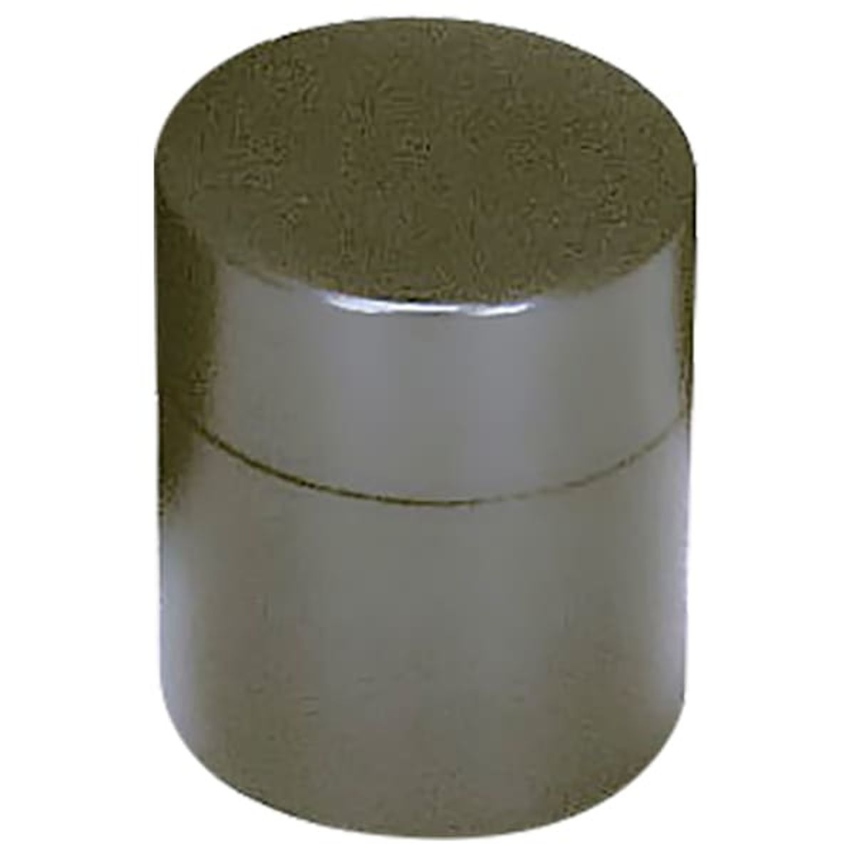 茶筒 グレー石目縁黒 R-27-08-画像1