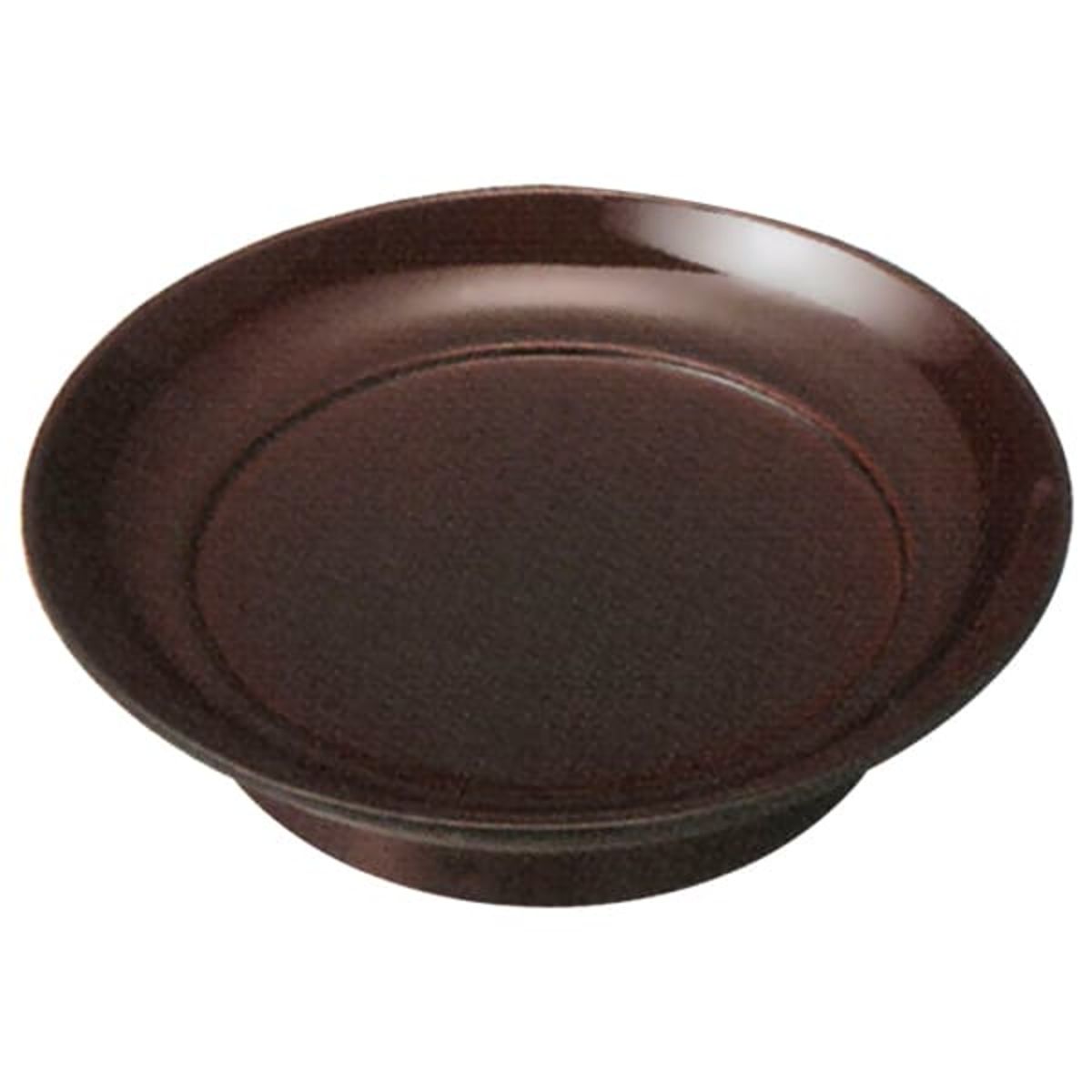 椿皿 4.5寸 溜 R-61-52-画像1