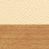 アイボリー/ライトブラウン