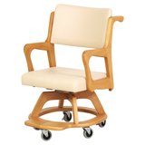室内用木製車いす（こまわりくん）Care-311-WC｜貞苅椅子の木製椅子