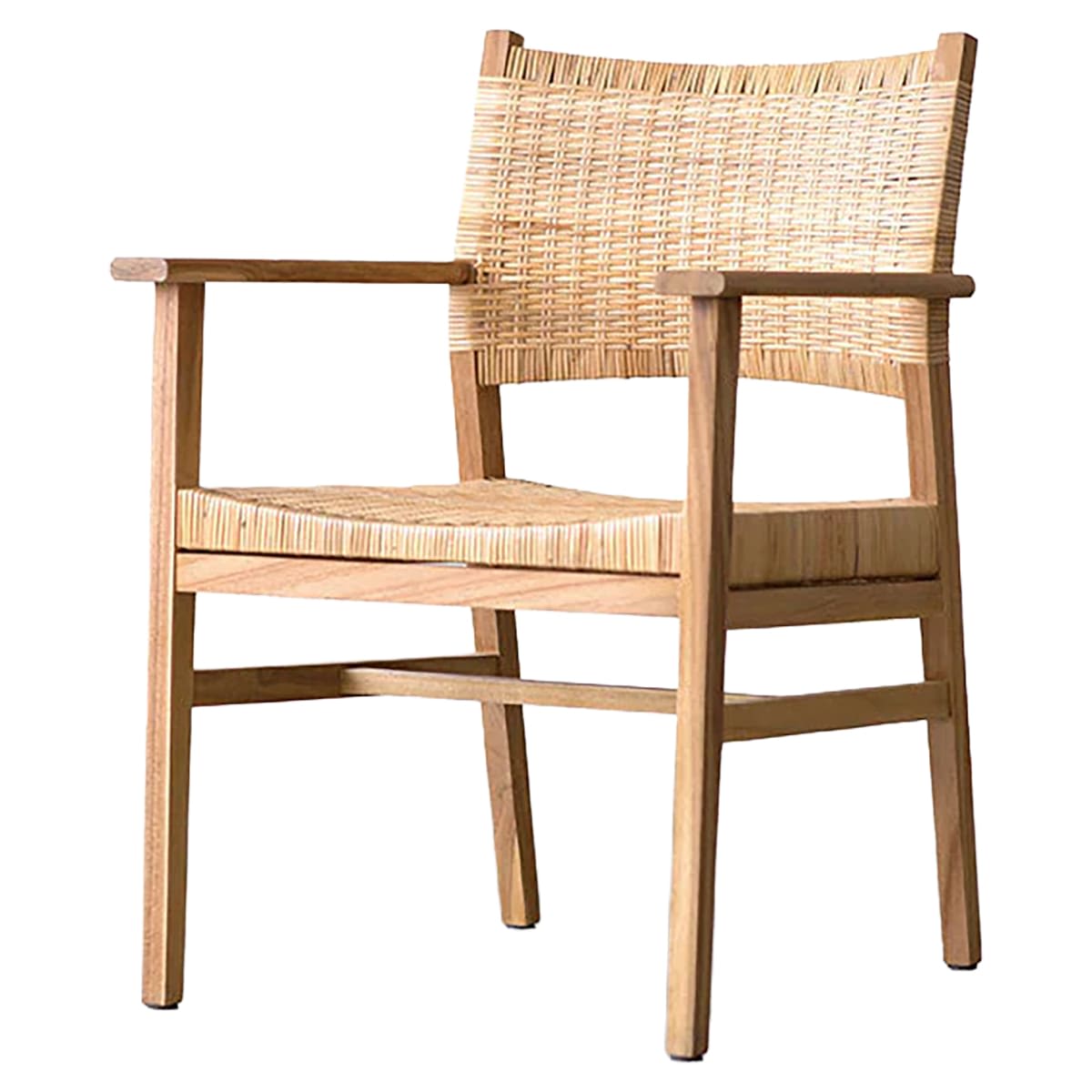 ノーウェアライクホーム タスカーⅡ ダイニングチェア ラタン 肘付-画像1