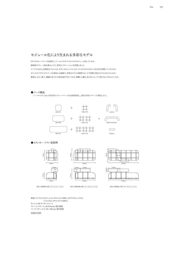スリンキースツールソファ シリーズのカタログ画像-2