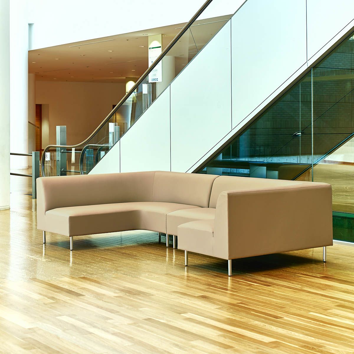 カーブカウチ ステンレス脚 シリーズ-画像1