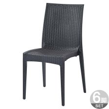 PPチェア 6脚セット C1601PDG6