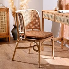 展示品 TEKHNE イタリア FRANTZ 881 ダイニングチェア ラタン 展示品 TEKHNE イタリア FRANTZ 881 ダイニングチェア ラタン