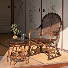 C118KA」サンフラワーラタンのラタンチェア