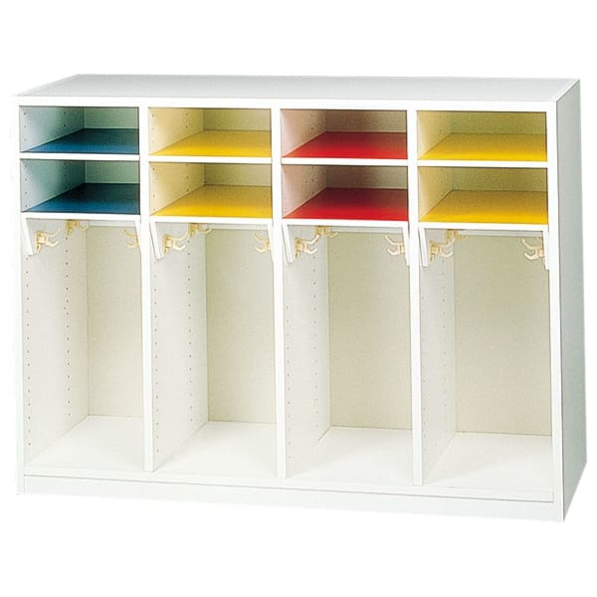 フック付き4連ロッカー-画像1