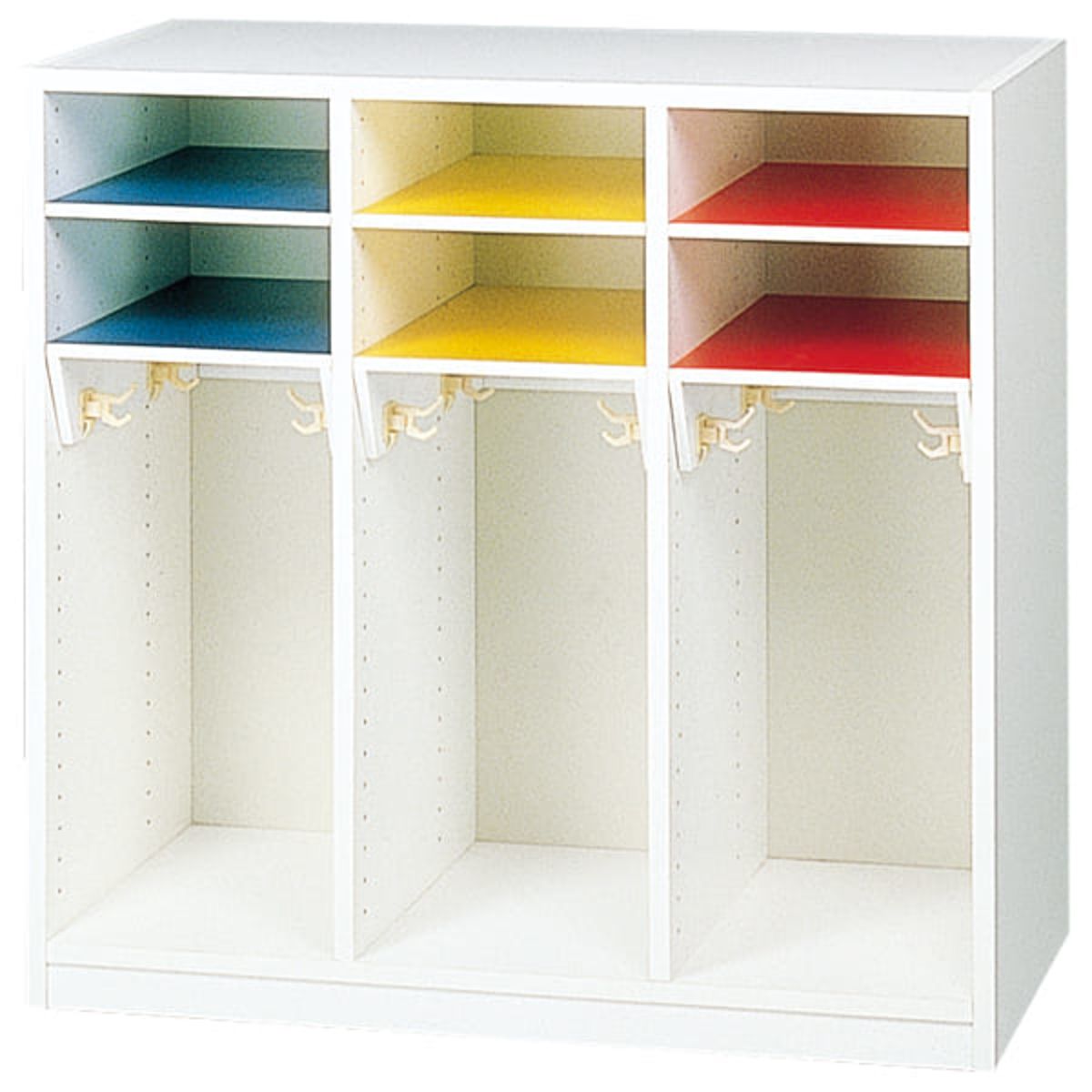 フック付き3連ロッカー-画像1