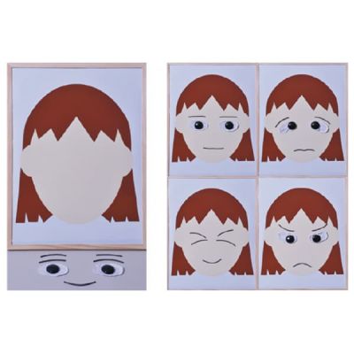 いろんな顔のボード（女の子）