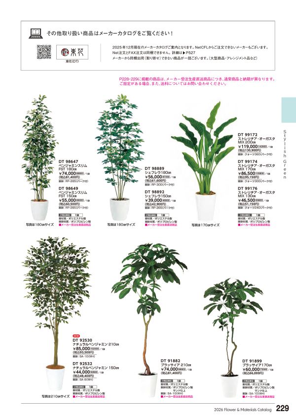 ストレリチア・オーガスタ MIX 鉢付｜東京堂のフェイクグリーン