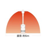 屋外用ガスパラソルヒーター SPH-224-LP LPガス20kgタイプ｜山岡金属工業