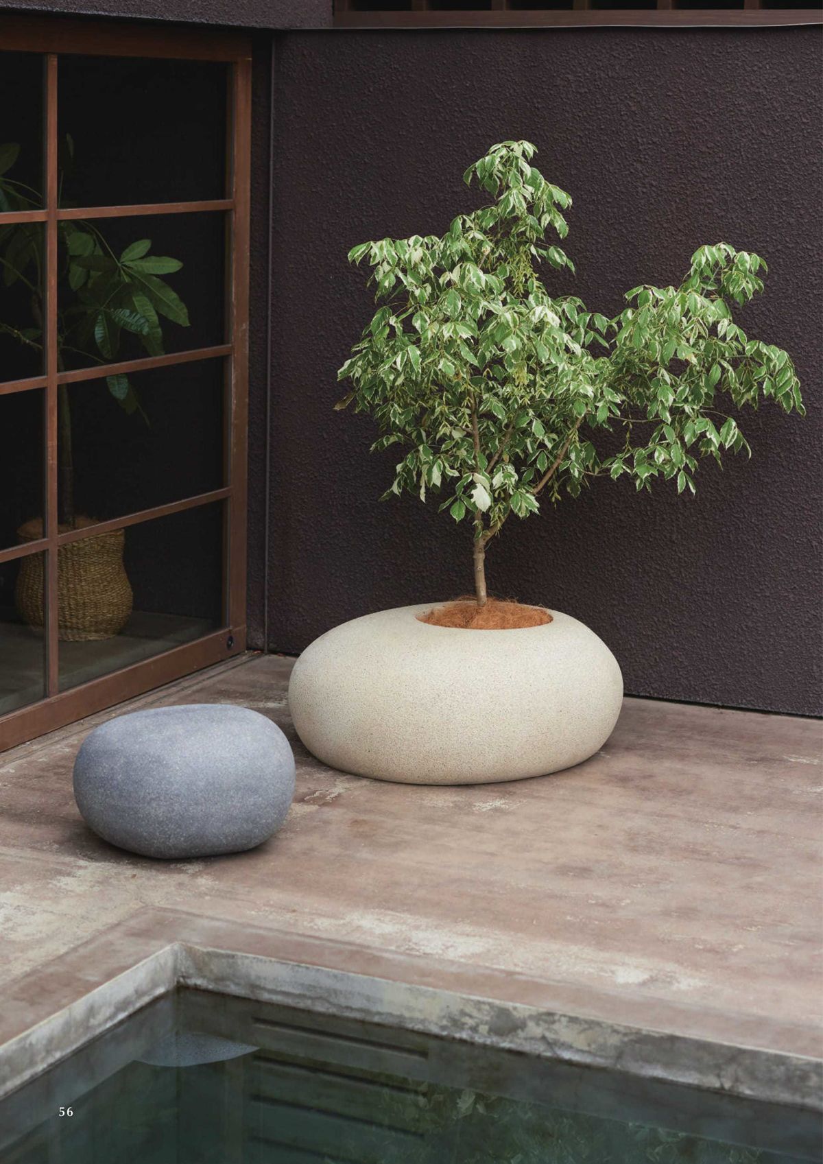 Yamateiヤマテー ホルスト プライマ 鉢カバー L 13号 白 / 黒 / 黄HO-R02Y13V 白 / 灰 / 茶HO-R02H13V ホルスト プライマ 鉢カバー｜ヤマテーのガーデンプランター