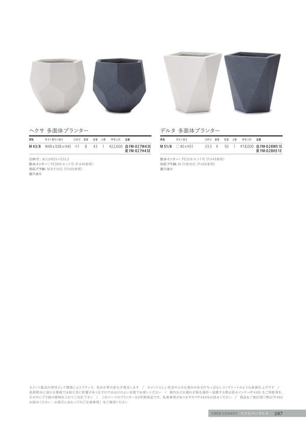 デルタ 多面体プランターのカタログ画像-1