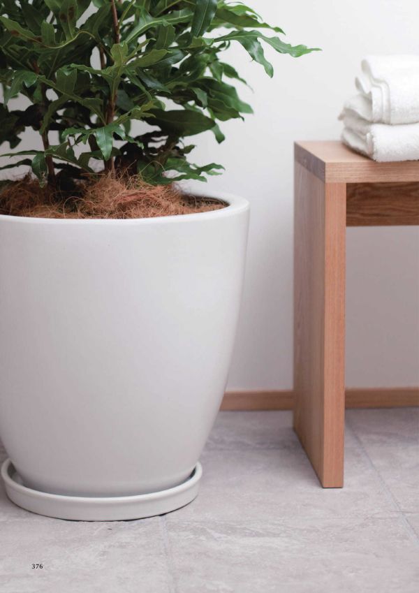 園芸 インテリア ポット モダン PR6 マット釉 3/SET/A L/M/S LMS各1個入り計3個セット wy-pr6w3sn [p317] （代引き不可） 園芸 インテリア ポット モダン PR6 マット釉 受け皿付きセット L 13号