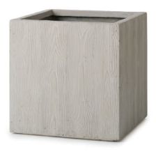 ベータ キューブプランター ホワイトウッド｜ヤマテーのガーデンプランター