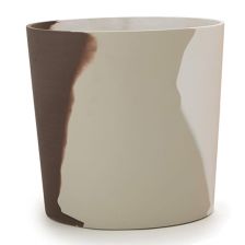 Yamateiヤマテー ホルスト プライマ 鉢カバー L 13号 白 / 黒 / 黄HO-R02Y13V 白 / 灰 / 茶HO-R02H13V ホルスト プライマ 鉢カバー｜ヤマテーのガーデンプランター